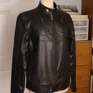 Guess Men's Faux Leather Jacket (Size M)